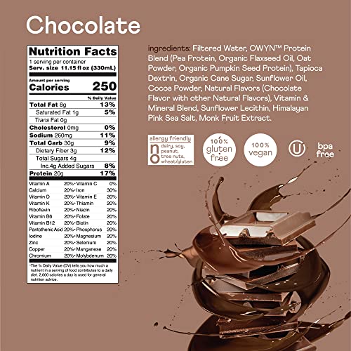OWYN 100% Vegan Protein Meal Replacement Shakes for Weight Loss ...