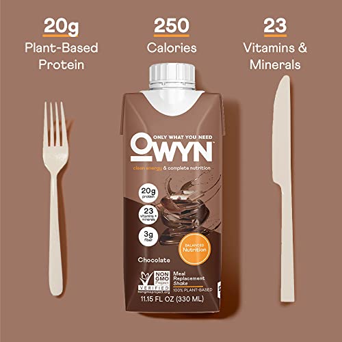 OWYN 100% Vegan Protein Meal Replacement Shakes for Weight Loss ...