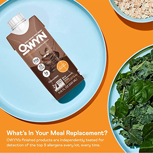OWYN 100% Vegan Protein Meal Replacement Shakes for Weight Loss ...