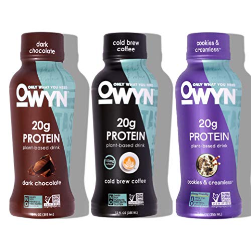 Owyn - 100% Vegan Plant-Based Protein Shakes | Dark Chocolate, C