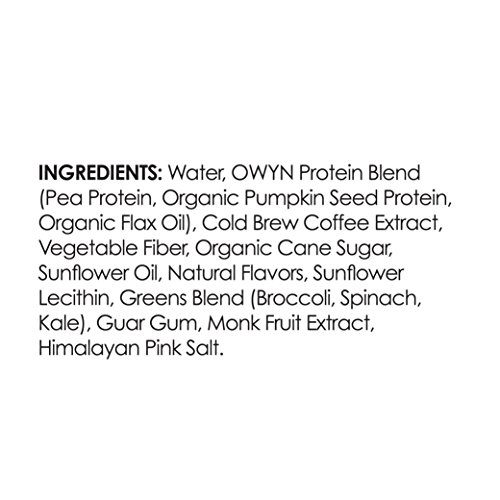 Owyn, Vegan Protein Shake, Cold Brew Coffee,12 Fl Oz Pack Of 12
