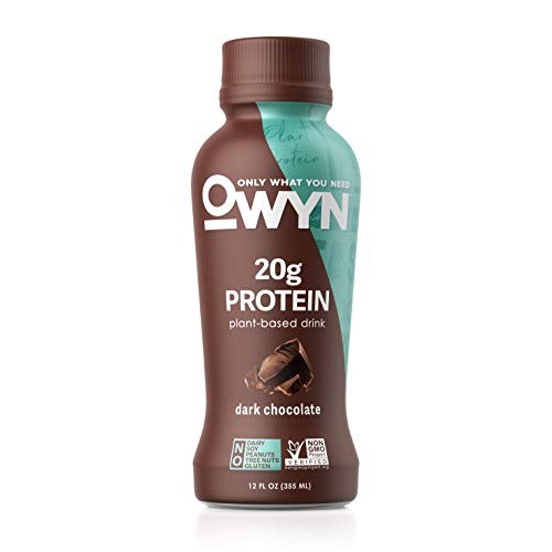 Owyn, Vegan Protein Shake, Dark Chocolate,12 Fl Oz Pack Of 12,
