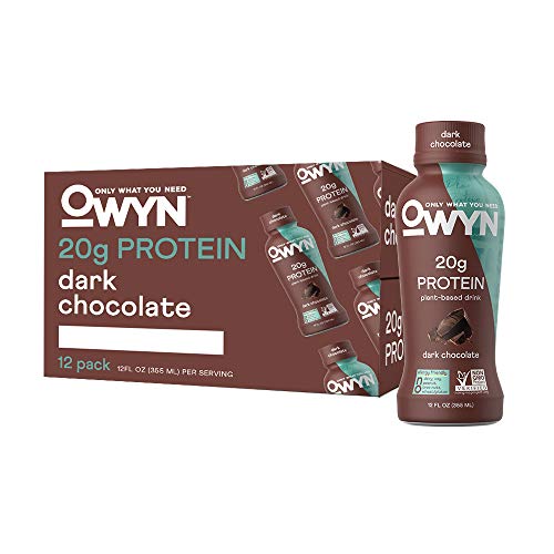 Owyn, Vegan Protein Shake, Dark Chocolate,12 Fl Oz Pack Of 12,
