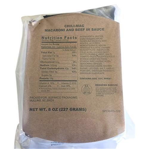 8/2018 Pack Date - 8/2023 Expiration Sopakco With 16 Sure-Pak Mr