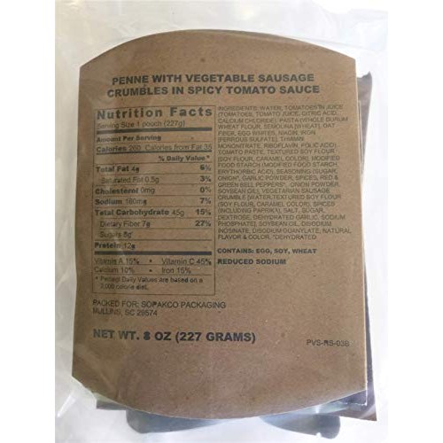 8/2018 Pack Date - 8/2023 Expiration Sopakco With 16 Sure-Pak Mr