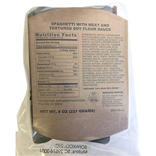 8/2018 Pack Date - 8/2023 Expiration Sopakco With 16 Sure-Pak Mr