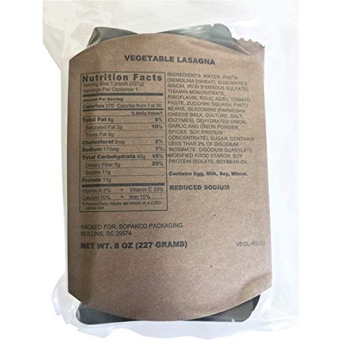 8/2018 Pack Date - 8/2023 Expiration Sopakco With 16 Sure-Pak Mr