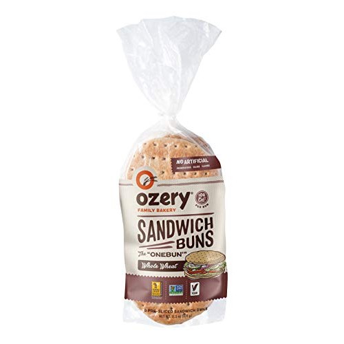 Ozery Bakery, 100 Calorie Whole Wheat OneBun, Pita Bread Thin Bu...