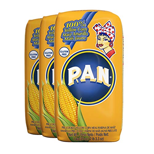 Harina Pan 3 Pack Yellow Corn Meal Flour 3 X 1 Kg Venezuela