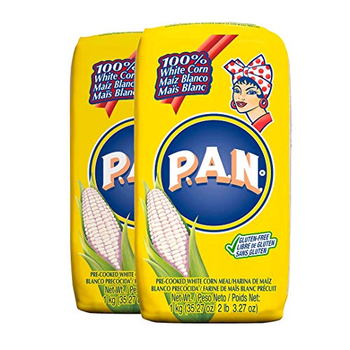P.A.N Harina Blanca - Pre-Cooked White Corn Meal 2Lb. 3.3 Oz Pa