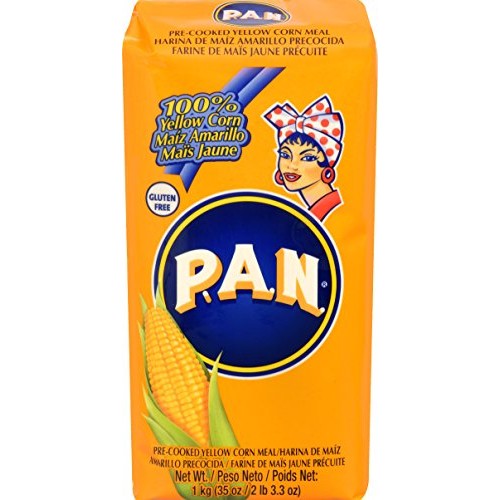 Harina Pan Pre-Cooked Corn Meal, Yellow, 35.27 Ounce
