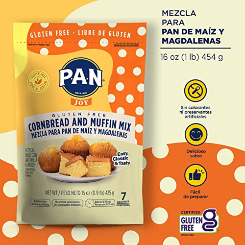 P.A.N Cornbread and Muffin Mix – Gluten Free Baking Mix 0.9 lb. ...