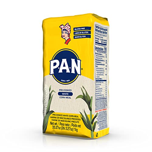 P.A.N. White Corn Meal – Pre-cooked Gluten Free and Kosher Flour...