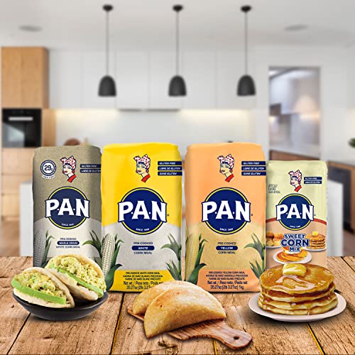 P.A.N. White Corn Meal – Pre-cooked Gluten Free and Kosher Flour...
