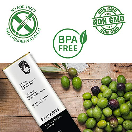 Pj Kabos Greek Extra Virgin Olive Oil - Certified Pure First-Col