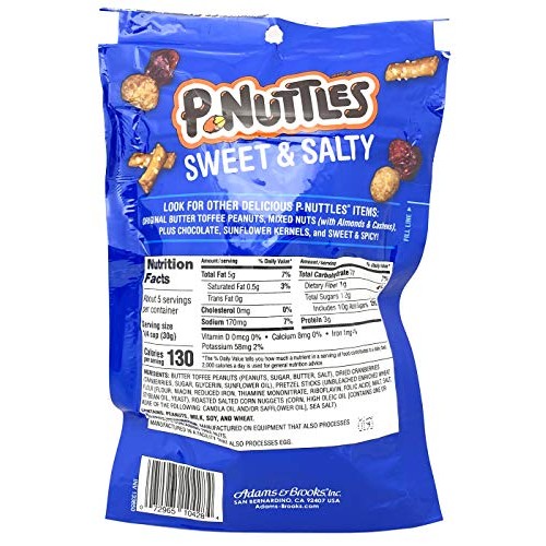 Adams &Amp; Brooks P-Nuttles Butter Toffee Peanuts Variety Pack Of 6