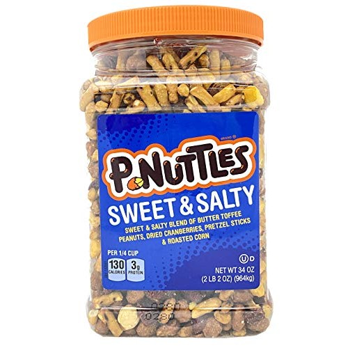 Adams &Amp; Brooks P-Nuttles Sweet &Amp; Salty Butter Toffee Peanuts Jar
