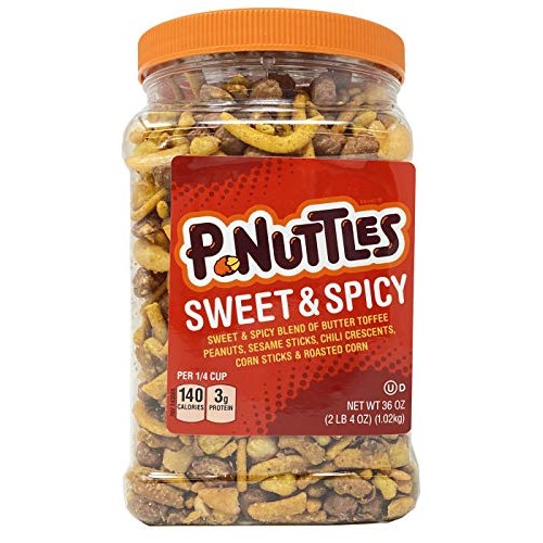 Adams &Amp; Brooks P-Nuttles Sweet &Amp; Spicy Butter Toffee Peanuts Jar