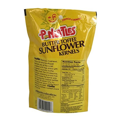 P.Nuttles Butter Toffee Sunflower Kernels 4.5 Oz - Pack Of 3 Su