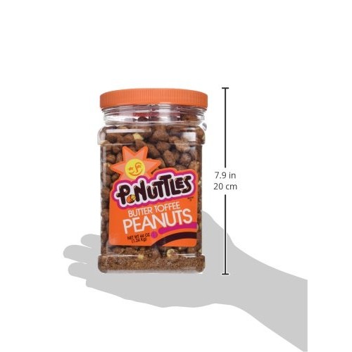 P.Nuttles, Butter Toffee Covered Peanuts, 44Oz Jar Pack Of 2
