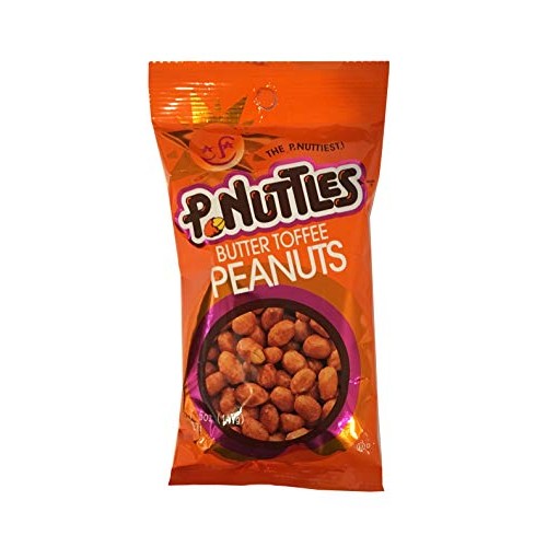 P.Nuttles Butter Toffee Peanuts 5 Oz - Pack Of 6 With Free Magne