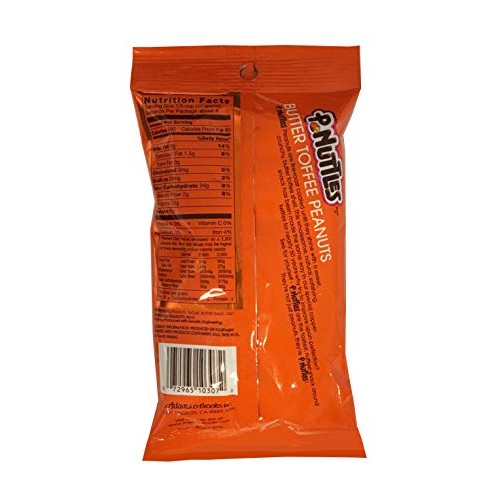 P.Nuttles Butter Toffee Peanuts 5 Oz - Pack Of 6 With Free Magne