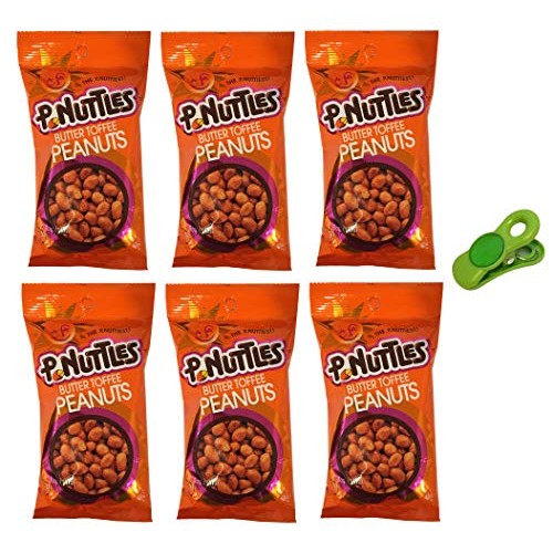 P.Nuttles Butter Toffee Peanuts 5 Oz - Pack Of 6 With Free Magne