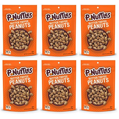 P-Nuttles Butter Toffee Peanuts, Toffee Covered Peanuts, 5.25 Ou