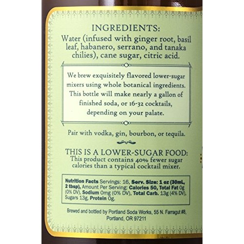 Portland Syrups Spicy Ginger Syrup 16Oz 1 Pack