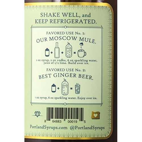 Portland Syrups Spicy Ginger Syrup 16Oz 1 Pack