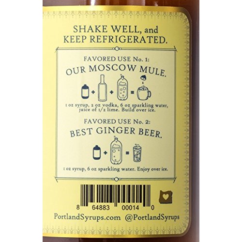 Portland Syrups Authentic Ginger Syrup 2-Pack