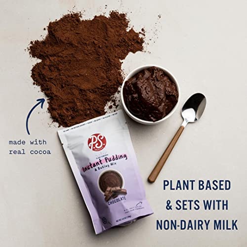 P.S. Snacks Chocolate Instant Pudding & Baking Mix Pack of 3, ...