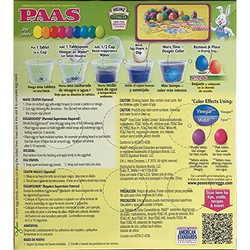 Paas Classic Egg Decorating Kit With 3 Bonus Neon Dye Colors
