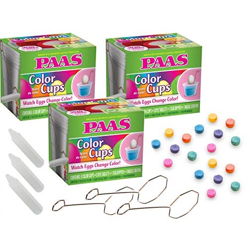Paas Easter Egg Coloring Cup Kits - 3 Pack