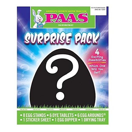 Paas Egg Decorating Kit Surprise Pack Decorate 12 Eggs 4 Differe