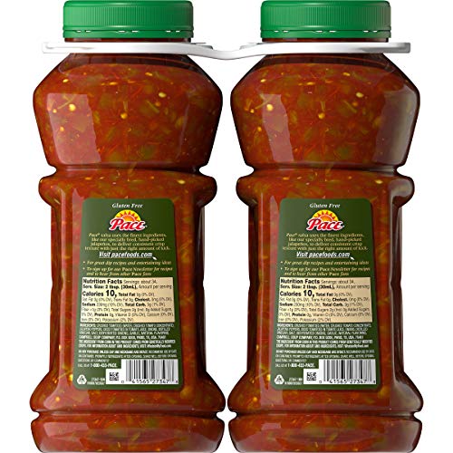 Pace Chunky Salsa, Mild, 38 Oz. Jar, 2Count