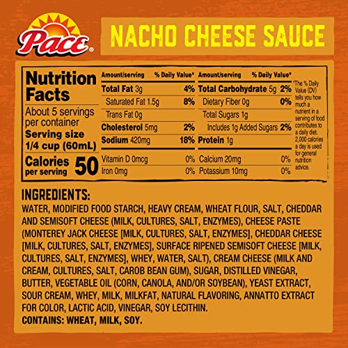 Pace Nacho Cheese Sauce, Medium, 10.5 Ounce Can