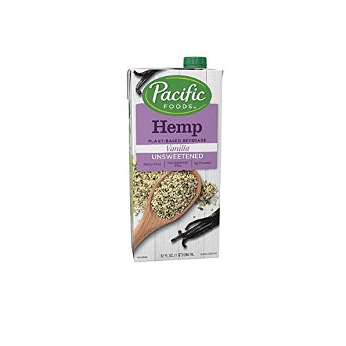 Pacific Foods All Natural Unsweetened Hemp Vanilla, 32-Ounce Box