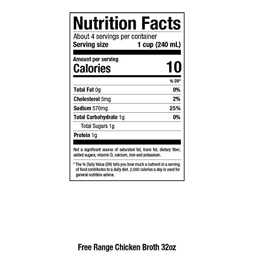 Pacific Foods Free Range Chicken Broth, 32Oz