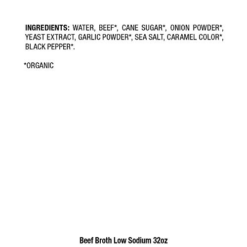 Pacific Foods Low Sodium Organic Beef Broth, 32Oz