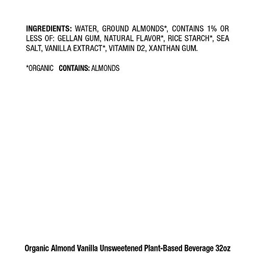 Pacific Foods Organic Almond Non-Dairy Beverage, Unsweetened Ori