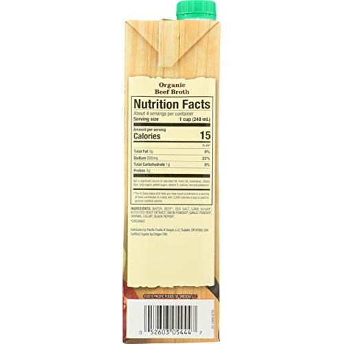 Pacific Foods Organic Beef Broth, 32 Oz