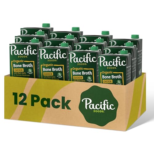 Pacific Foods Organic Chicken Bone Broth With Black Garlic and S...