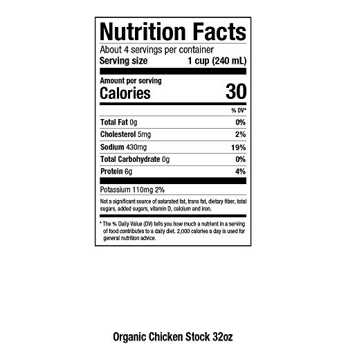 Pacific Foods Organic Chicken Culinary Stock, 32 Ounce Pack Of