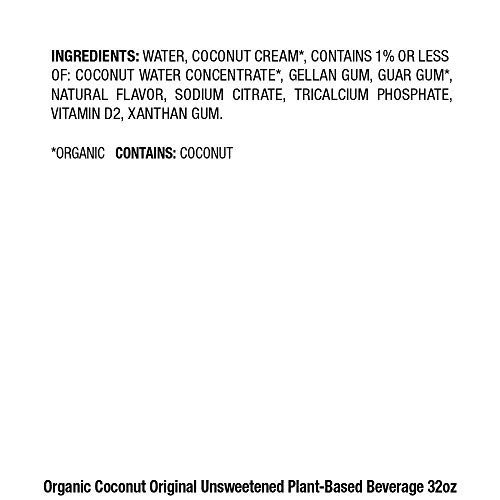 Pacific Foods Organic Coconut Unsweetened Original Plant-Based B