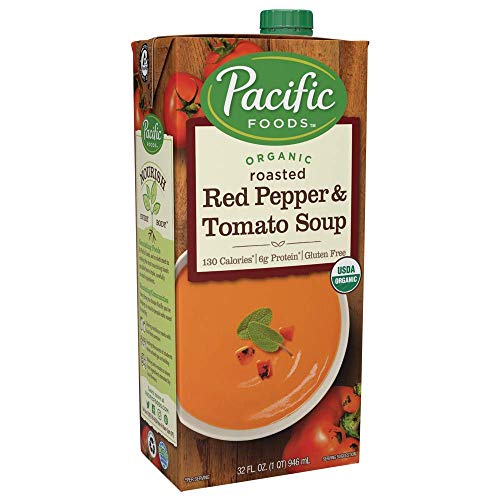 Pacific Foods Organic Creamy Roasted Red Pepper &Amp; Tomato Soup, 3