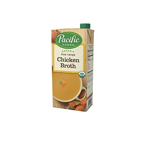 Pacific Foods Organic Free Range Chicken Broth, 32-Ounce Carton