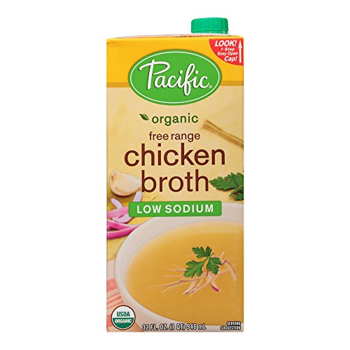 Pacific Foods Organic Free Range Chicken Low Sodium Broth, 32 Oz