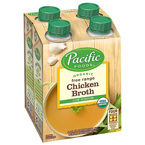 Pacific Foods Organic Free Range Low-Sodium Chicken Broth, 8-Oun