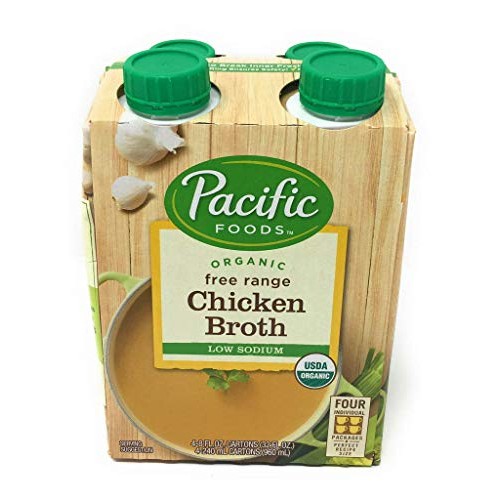 Pacific Foods Organic Low, Sodium Chicken Broth, Cartons, 32 Oz